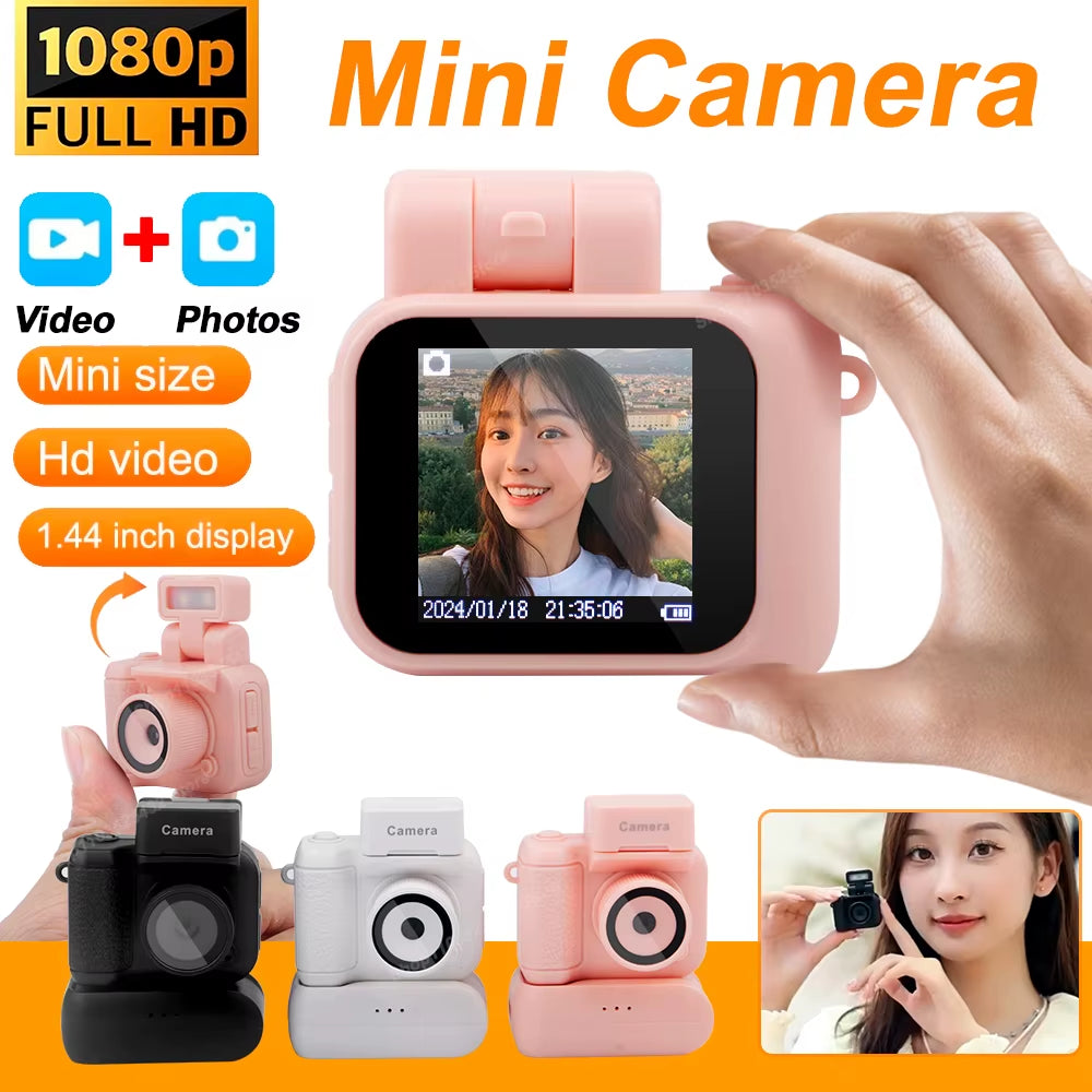 Monoreflexes Style Mini Camera HD1080P CMOS with LCD Screen Flash Lamp and Battery Dock Portable Video Recorder DV Y4000